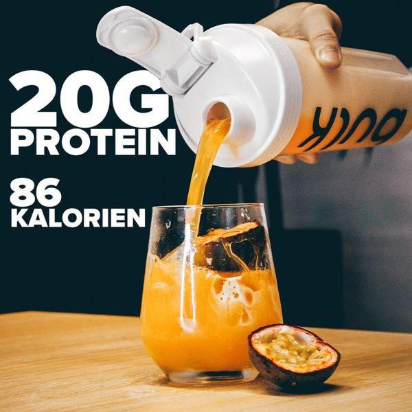 protein drink, protein shake, sports drink, fitness drink, workout drink, nutritional drink, energy drink, product launch, lifestyle, energetic, orange, neutral